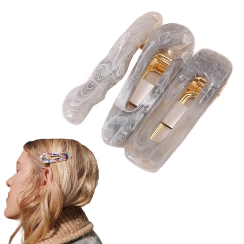 Traziewell Haarklammer Entenschnabel Elegant Haarklammer Damen Vintage Haarspange Geometrische Haar Seite Clip Metall Minimalistische Haarspangen Französisch Haar Pin Clip Dekorative Haarschmuck 1615 von Traziewell