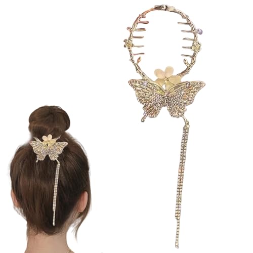 Hair Accessories Bun Haarknotenformer Klein - Haarklammer für Hoher Pferdeschwanz Metall Haarspangen Damen für Dünnes Mitteldickes 0711 von Traziewell