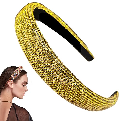 Traziewell Haarreif Damen Breit Haarbänder Diamant Modische Haarschmuck Breit Haarschmuck Haarreifen Strass Haarband Mädchen für Party Stirnbänder Damen Sommer 3222 von Traziewell