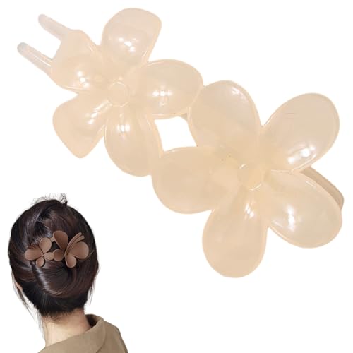 Traziewell Haarspangen Damen Blume Groß Blumen Haarklammer Große Haarspangen für Mädchen Dickes und Dünnes Haar für Alltag Party Hochzeit Und Strand Party Pool Urlaub 0620 von Traziewell