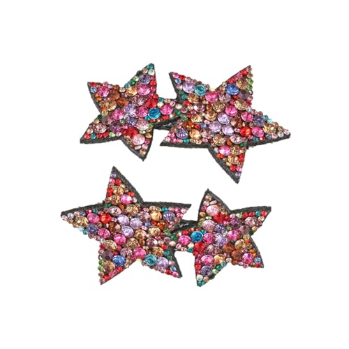 Traziewell Stern Haarklammer Bunt Haarspangen Mädchen Stern Haarspange Bunte Haarklammern Einfacher Accessoire Schnalle Stil Haarnadel Kopfschmuck Passend für Frauen 1314 von Traziewell
