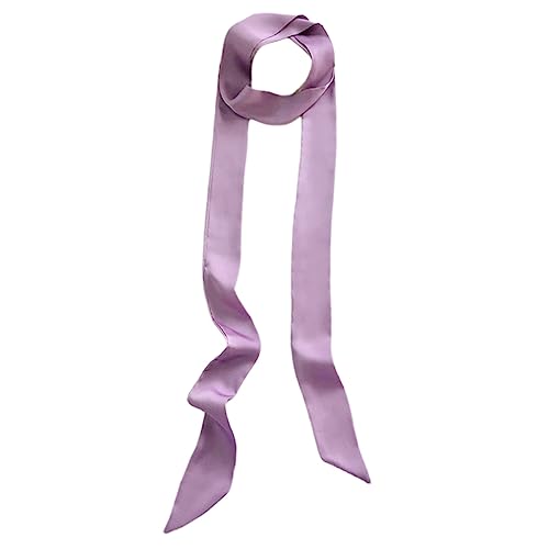 Traziewell SCF001 Kopftuch, schlichtes Design, Satin, modisch, schmal, Handtaschengriff, Wickelband, Halstuch für Damen, SCF00124, L von Traziewell