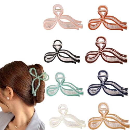 Traziewell Haarklammern Damen Klein Haarklammer Groß Dickes Haar 8 Stück Schmetterling Haarklammern für Damen Medium und Dünnes Haar Anti Rutsch Claw Clip Haarspange Aesthetic Accessoires 1406 von Traziewell