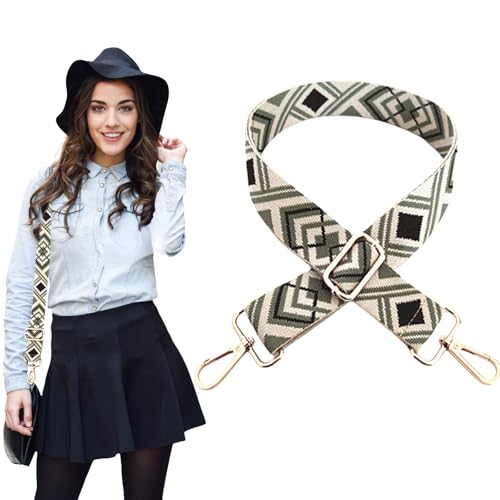 Crossbag Damen Breiter Gurt Verstellbarer Taschengurt Breit Schulterriemen Umhängegurt Längenverstellbarer für Schultertasche und Handtaschen 0307 von Traziewell