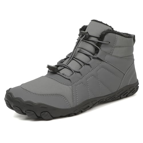 Trcloltc Damen Schneestiefel Winterschuhe Herren GefüTtert Barfuss Trekking Schneeschuhe Wasserdicht Wanderschuhe Outdoor von Trcloltc