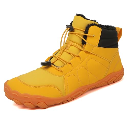 Trcloltc Damen Schneestiefel Winterschuhe Herren GefüTtert Barfuss Trekking Schneeschuhe Wasserdicht Wanderschuhe Outdoor 41 Gelb Trcloltc Damen Schneestiefel Winterschuhe Herren GefüTtert Barfuss Trekking Schneeschuhe Wasserdicht Wanderschuhe Outdoor 41 Gelb von Trcloltc