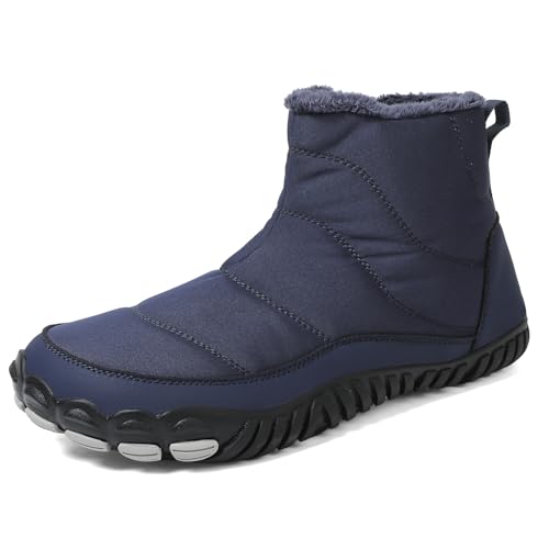 Trcloltc Damen Schneestiefeletten Barfuß Winterschuhe Herren GefüTtert Wasserdicht Trekking Wanderschuhe Outdoor von Trcloltc