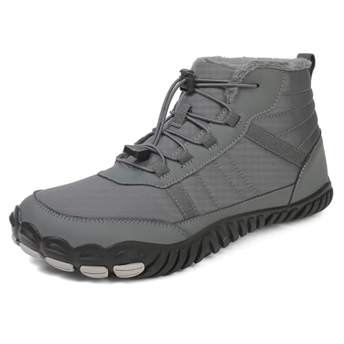 Trcloltc Damen Schneestiefeletten Barfuß Winterschuhe Herren GefüTtert Wasserdicht Trekking Wanderschuhe Outdoor von Trcloltc