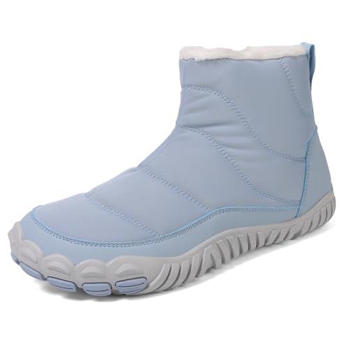 Trcloltc Damen Schneestiefeletten Barfuß Winterschuhe Herren GefüTtert Wasserdicht Trekking Wanderschuhe Outdoor von Trcloltc
