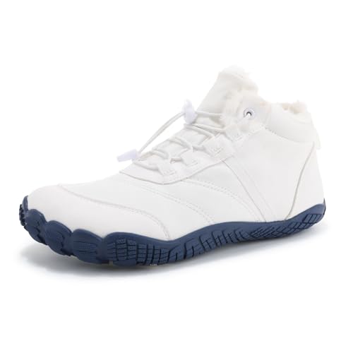 Trcloltc Herren Winterschuhe Schneestiefeletten Damen GefüTtert Wasserdicht Wanderschuhe Outdoor Barfuss Trekking Schneeschuhe von Trcloltc