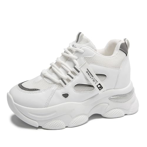 Trcloltc Plateau Chunky Sneaker Damen Leichte Atmungsaktive Bequeme Outdoor Sportschuhe Weiß 38 Trcloltc Plateau Chunky Sneaker Damen Leichte Atmungsaktive Bequeme Outdoor Sportschuhe Weiß 38 von Trcloltc