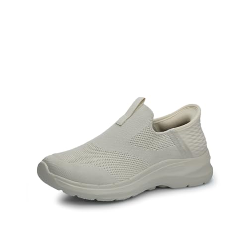 Trcloltc Unisex Mesh Slip-On Turnschuhe Leichte Wanderschuhe Fliegen Atmungsaktive Workout Sportschuhe Paar rutschfeste Laufschuhe von Trcloltc