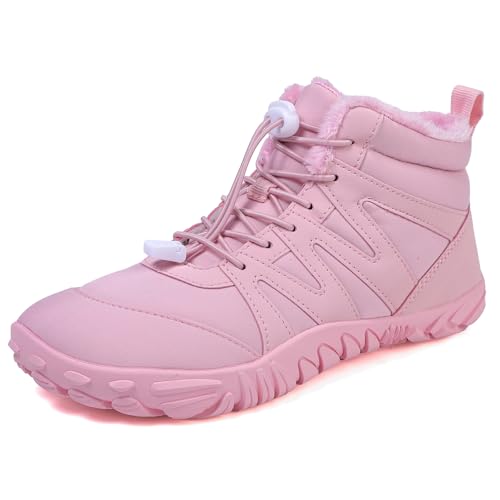 Trcloltc Winterschuhe Herren Schneestiefel Damen GefüTtert Barfuss Trekking Schneeschuhe Wasserdicht Wanderschuhe Outdoor von Trcloltc