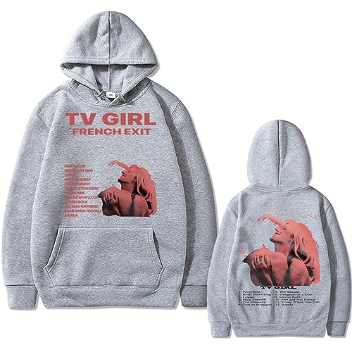 Kapuzenpullover TV Girl Doppelseitig Druck Kapuzenpullover Männer Frauen Mode Lange Ärmel Pullover Neutral Übergröße Hip Hop Sweatshirt Oberteile XXS~4XL-Black||XXS von Trconk