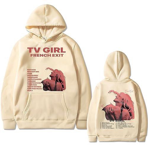 Kapuzenpullover TV Girl Doppelseitig Druck Kapuzenpullover Männer Frauen Mode Lange Ärmel Pullover Neutral Übergröße Hip Hop Sweatshirt Oberteile XXS~4XL-Black||XXS von Trconk