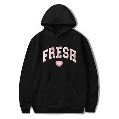 Sturniolo Triplets Fresh Love Merch Kapuzenpullover Unisex Bedruckt Langarm Pullover Sweatshirts Mode Casual Hoodies Für Männer Frauen XXS~4XL-Black||XXS von Trconk