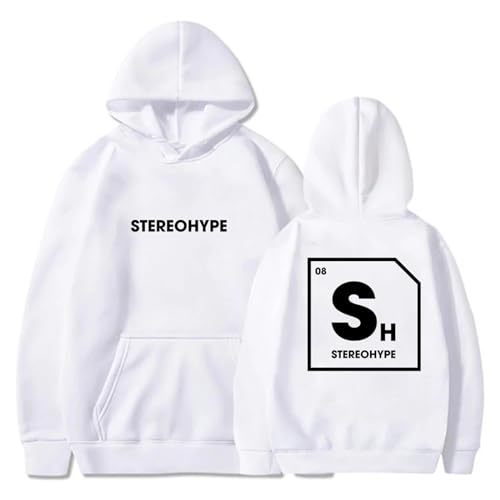 Trconk James Hype Stereohype Kapuzenpullover Unisex Casual Langarm Sweatshirts Männer Frauen Bedruckte Mode Pullover Hoodies Streetwear XXS~4XL-Black||XXS von Trconk