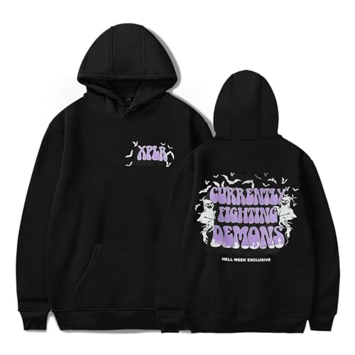 Trconk Sam and Colby XPLR Merch Kapuzenpullover Unisex Bedruckte Langarm Tops Männer Frauen Hoodie Mode Sweatshirt Streetwear Kleidung XXS-4XL-Black||4XL von Trconk