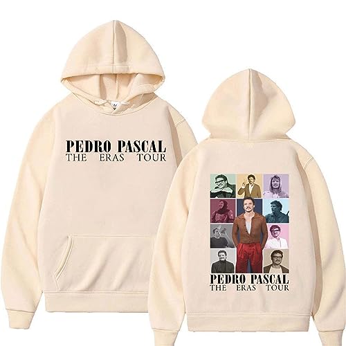 Trconk Schauspieler Pedro Pascal Einzigartig Mode Kapuzenpullover Vintage Stil Pullover Sweatshirt Männer Frauen Lässig Übergröße Langärmelig Oberteile Straßenkleidung-Black||XXS von Trconk