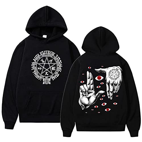 Trconk Witzig Jahrgang Kapuzenpullover Hellsing Ultimate Anime Cool Kapuzenpullover Mode Karikatur Lässig Frauen Männer Oberteile Sweatshirts XXS~4XL-Black||XXS von Trconk