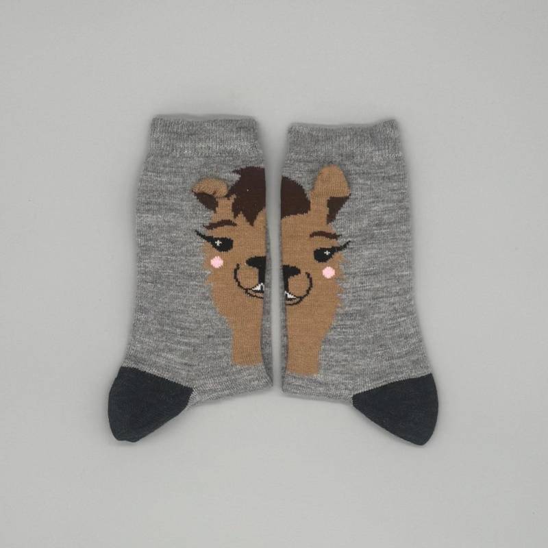 Alpakawolle Socken Mit Niedlichem 3D Alpaka-Motiv - Niedliche Für Damen Und Herren von TreAlpacas