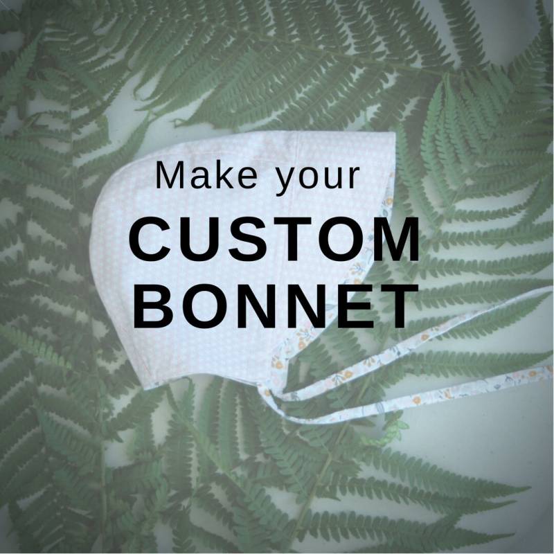 Benutzerdefinierte Reversible Baby Mütze in 100 % Baumwolle - Kleinkind Hut Personalisierte Mädchen Sonnenhut Sommer Junge von TreMelarance