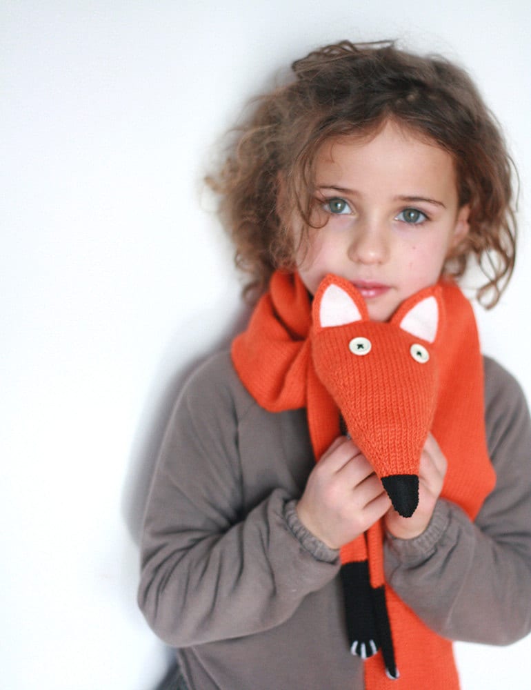 Roter Fuchs Schal - Kinder Stricken Tier Gestrickte Kind Frau von TreMelarance