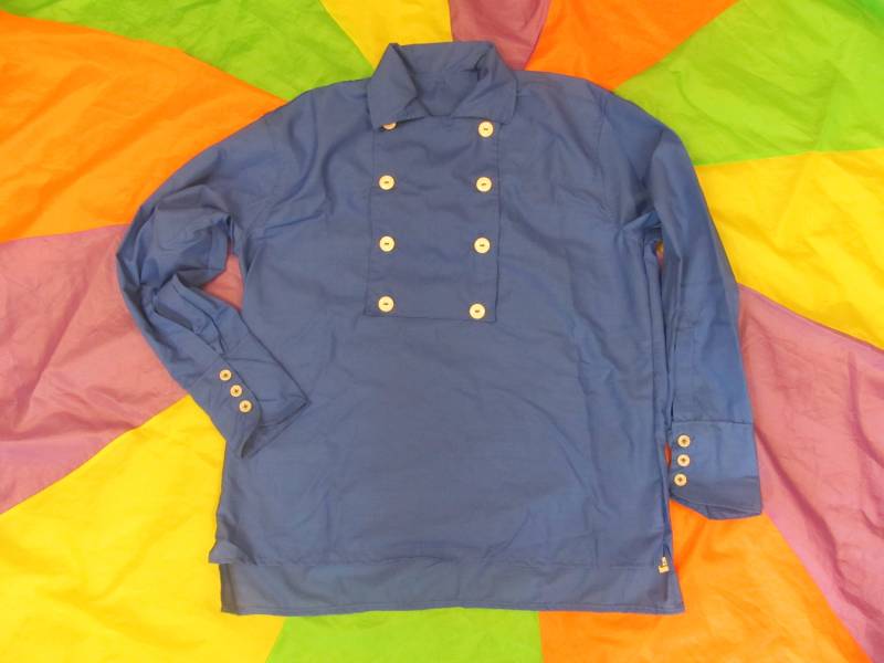 Monkees Style 19 "Hals/Xx Großes Bib-Vorderhemd Mit 8 Knöpfen - Rot, Blau Oder Gelb von TreadleTreasures