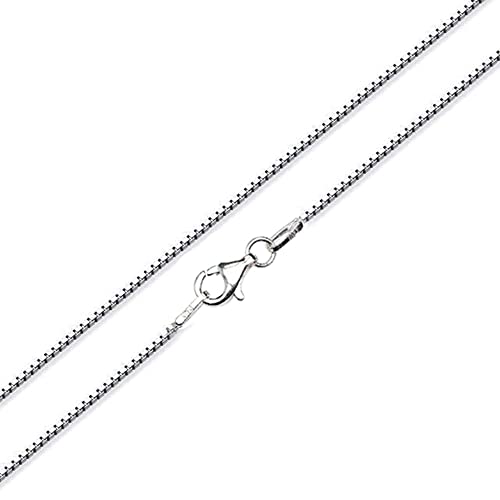 Treasure Bay Unisex Halskette – 925 Sterling Silber 1,6 mm Kette für Männer, Frauen, Mädchen – Italienische Silberkette in Längen 40–65 cm (60 Cm) von Treasure Bay