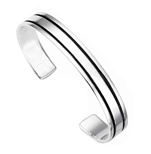 treasurebay Herren Massiv 925 Sterling Silber Armreif 29,5 Gramm Modell tbmb995 von Treasure Bay