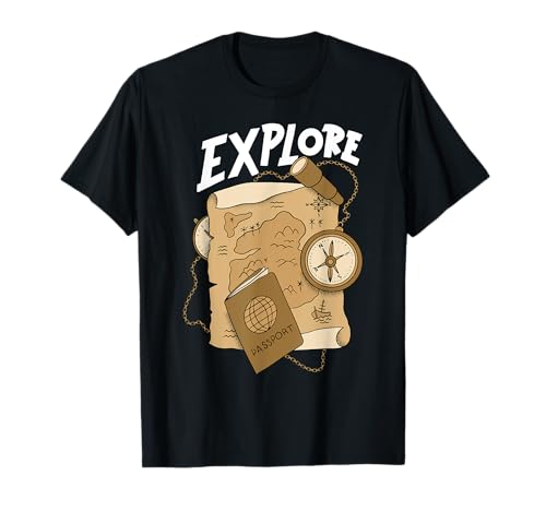 Cooles Exploring Treasure Hunter Kostüm Go Explore für Jungen T-Shirt Cooles Exploring Treasure Hunter Kostüm Go Explore für Jungen T-Shirt von Treasure Hunting Apparel