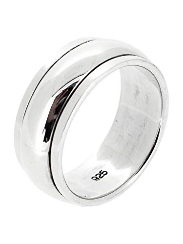 TreasureBay 925 Sterling Silber Keltischer Knoten Skorpion Ring für Herren 9 mm breit, Sterling Silber von TreasureBay