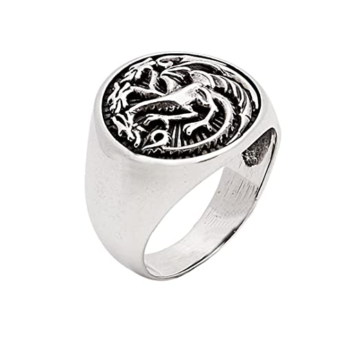 TreasureBay Wikinger Drachenring für Herren, nordischer Ring, 925er Sterlingsilber, für Männer, Sterling Silber von TreasureBay