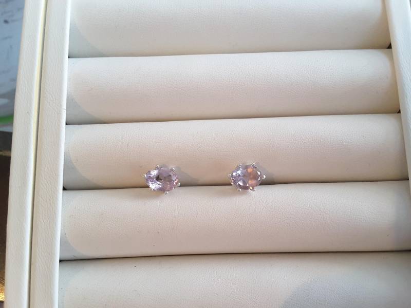 Amethyst Silber Ohrringe von TreasureBoxJewel