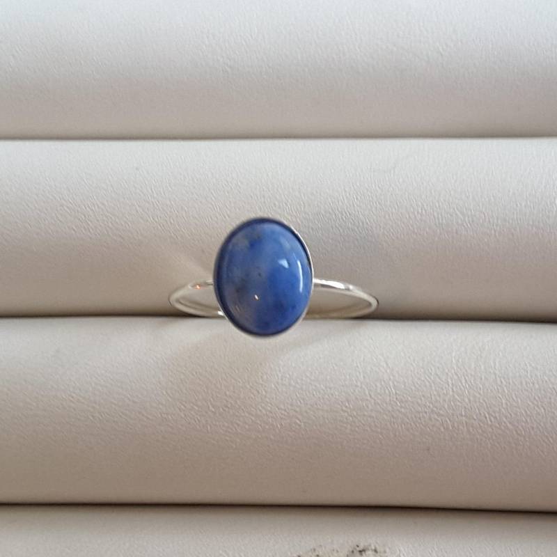 Einfache Lapis Silber Ring von TreasureBoxJewel