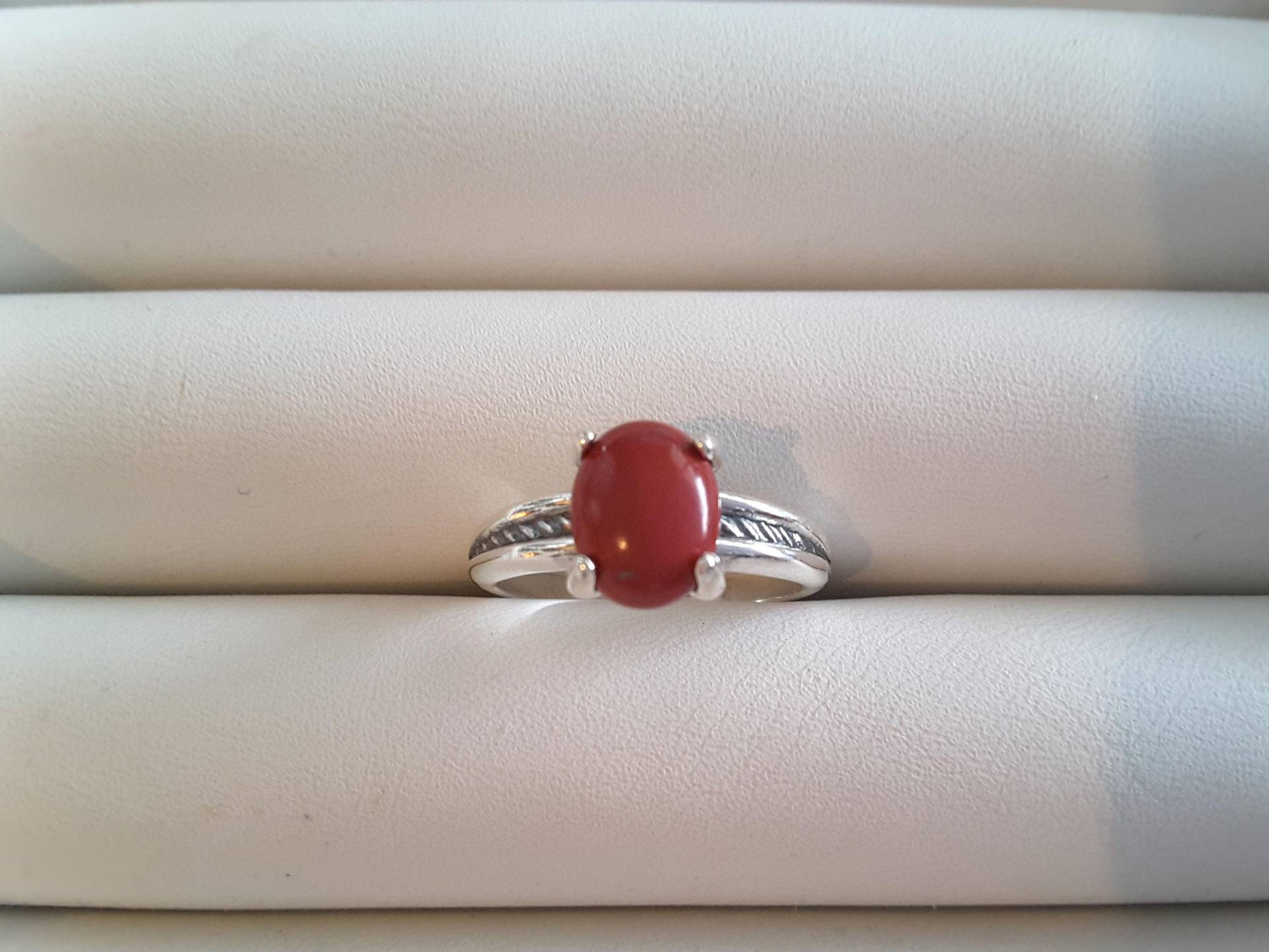 Koralle Silber Seil-Ring von TreasureBoxJewel