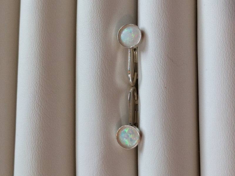 sterling Silber Opal Ohrringe von TreasureBoxJewel