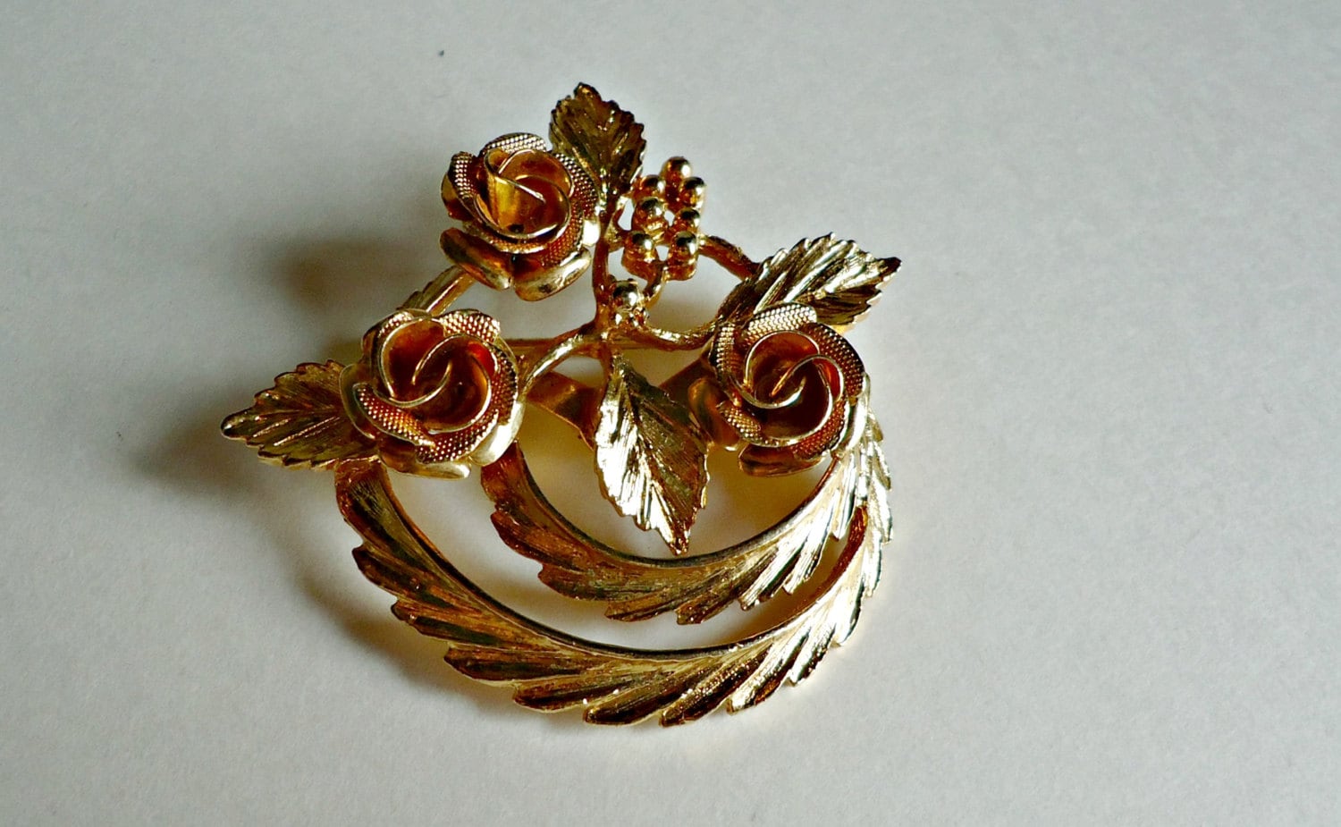 Vintage Coro Brosche Rose Mid Century Vintage Coro Brosche Rose Mid Century von TreasureCoveAlly