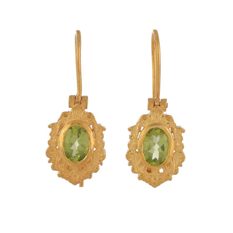 Peridot Vermeil 14K Gold Über Sterling Silber Ohrring von TreasureDiary