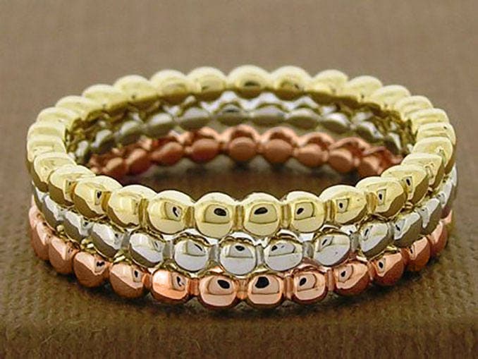 R255 Echtes 9K Gelb Rose Oder Weißgold Stapelbarer Bubbles Ring Ehering in Ihrer Größe R255 Echtes 9K Gelb Rose Oder Weißgold Stapelbarer Bubbles Ring Ehering in Ihrer Größe von TreasureHubAU