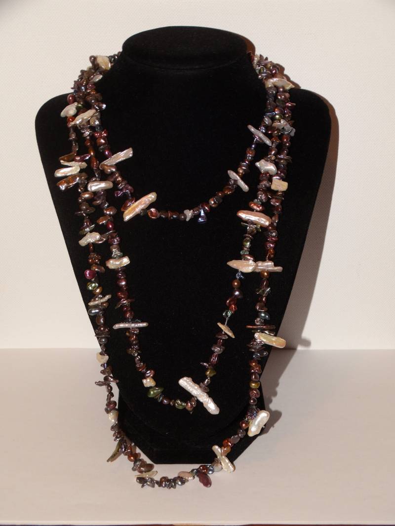 Lange 64" Zoll Multicolor Perlen Halskette von TreasureHuntingSpot