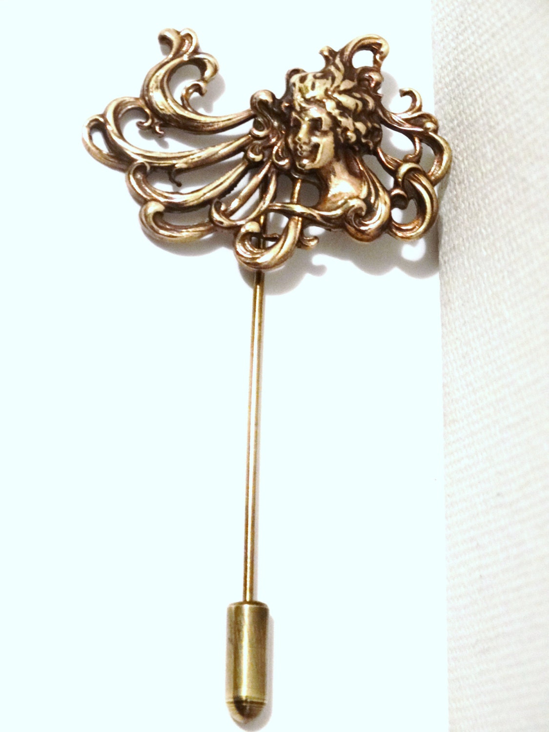 Messing 3D Kunst Brosche/Pin Messing 3D Kunst Brosche/Pin von TreasureHuntingSpot