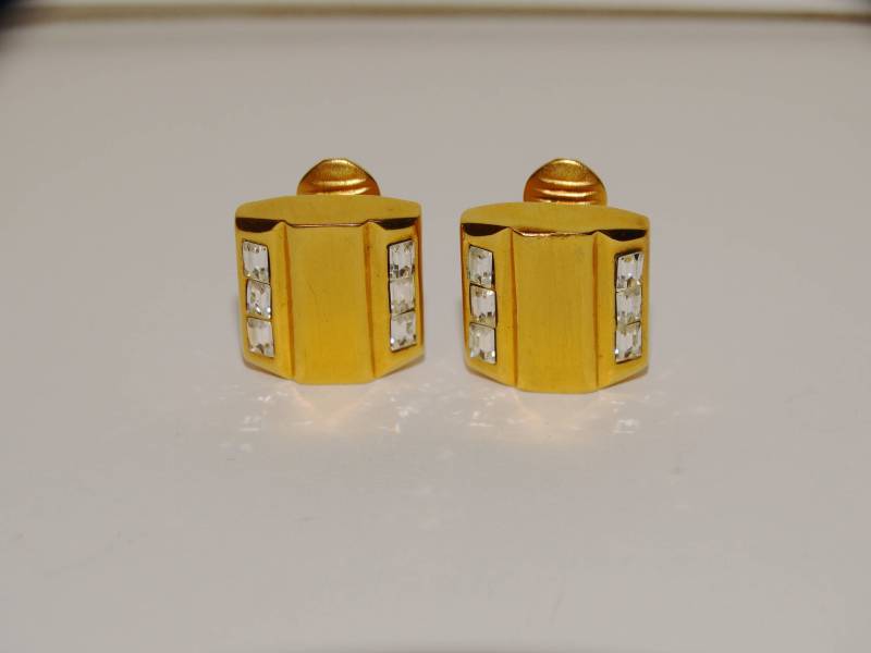 Monet Custom Baguette Strass Ohrclips von TreasureHuntingSpot