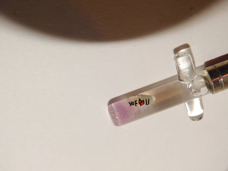 Wir Lieben Dich Elizabeth" in Reis Korn in Glas Kreuz Halskette von TreasureHuntingSpot