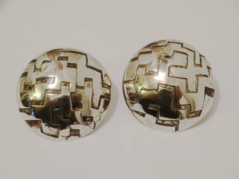 sterling Silber Designer Signierte Ohrringe von TreasureHuntingSpot