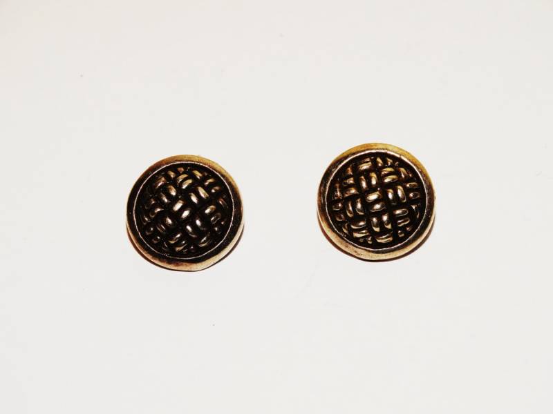 sterling Silber Gestempelt Wunderschöne Webmuster Ohrringe von TreasureHuntingSpot