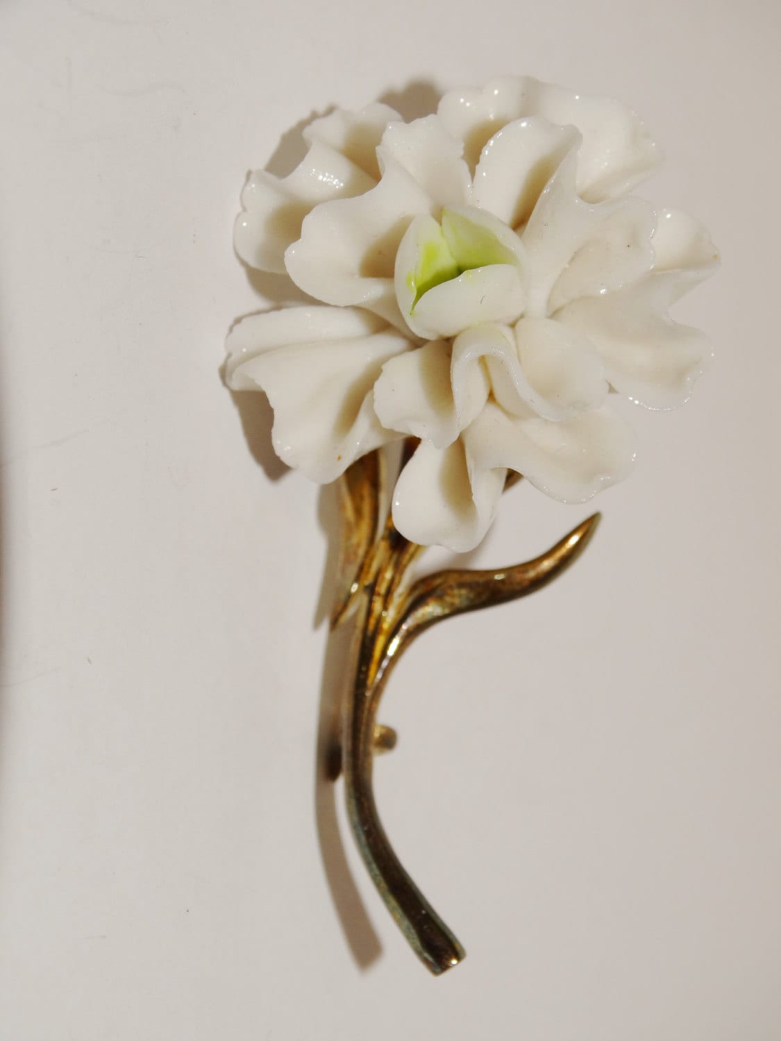 sterling Silber Hand Gemacht Ton Blumen-Brosche sterling Silber Hand Gemacht Ton Blumen-Brosche von TreasureHuntingSpot