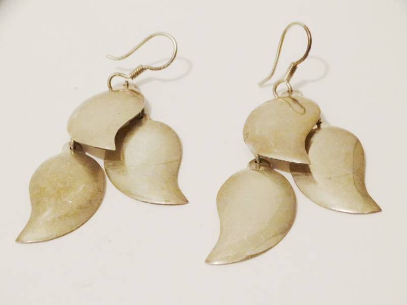 sterling Silber Mexiko Signierte Ohrringe von TreasureHuntingSpot