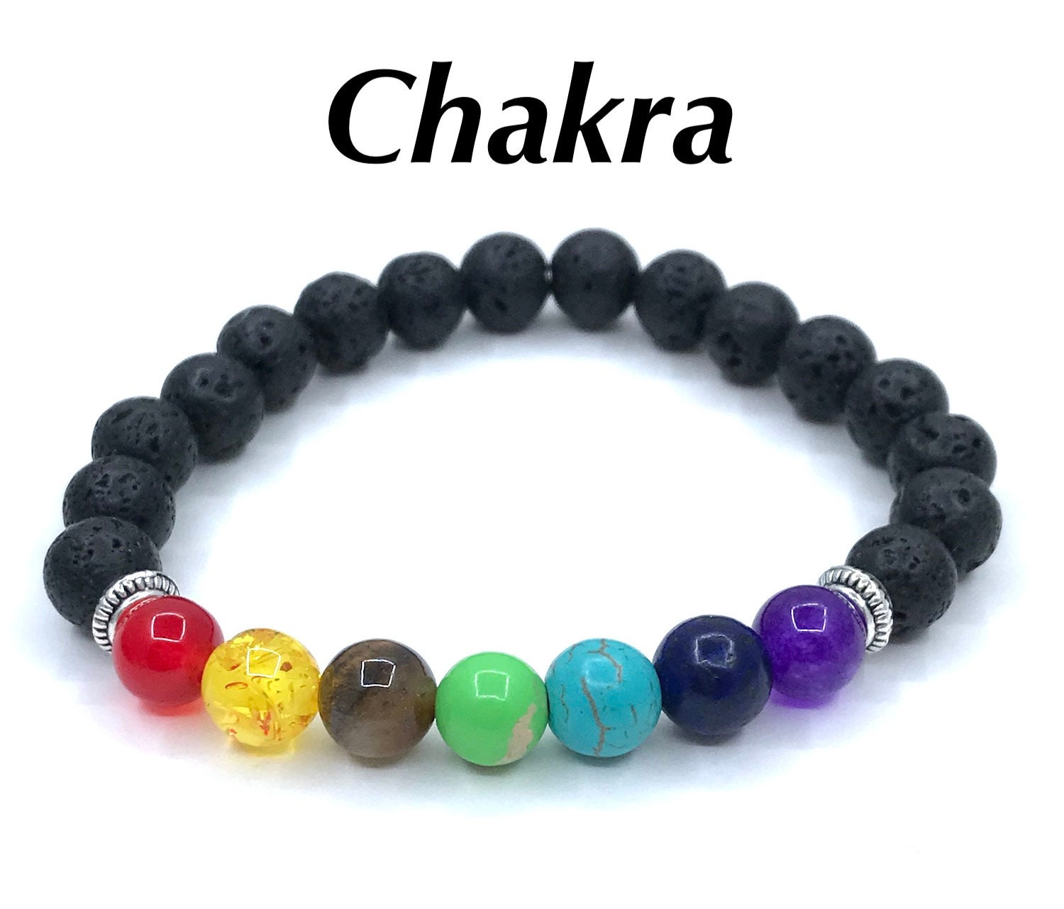 Chakra Perlen Armband, Heilung Energie Schutz Regenbogen Armband Chakra Perlen Armband, Heilung Energie Schutz Regenbogen Armband von TreasureStreamCo