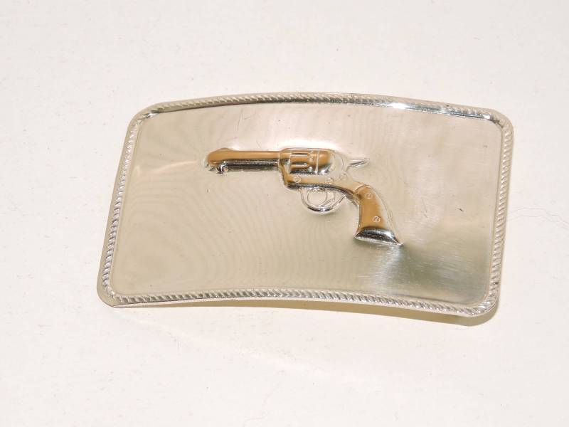 Jahrgang Westlichen Cowboy Revolver Design Metall Gürtelschnalle von TreasureTimeCapsule